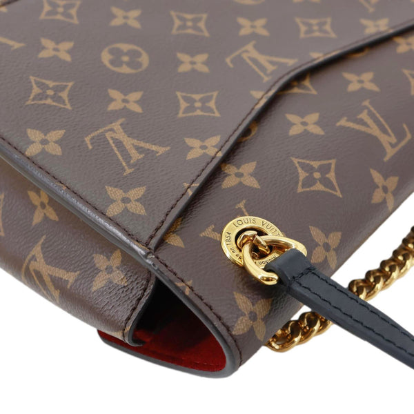 LOUIS VUITTON Passy Monogram Canvas Shoulder Bag Brown