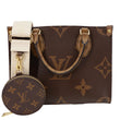 LOUIS VUITTON Onthego PM Giant Monogram Reverse Canvas Shoulder Bag Brown