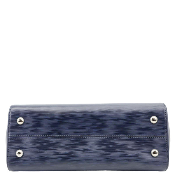 LOUIS VUITTON Soufflot NM MM Epi Leather Crossbody Bag Navy Blue