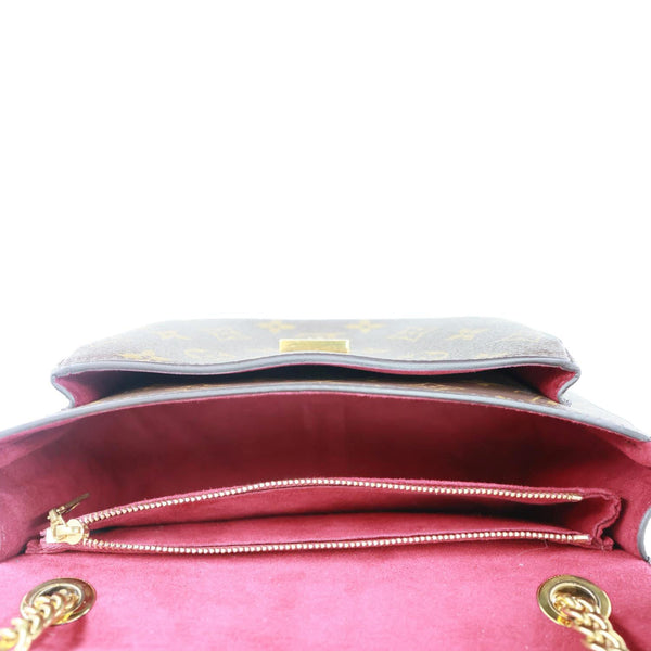 LOUIS VUITTON Passy Monogram Canvas Shoulder Bag Brown
