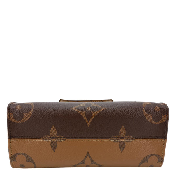 LOUIS VUITTON Onthego PM Giant Monogram Reverse Canvas Shoulder Bag Brown