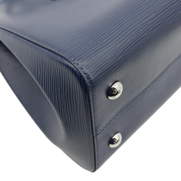 LOUIS VUITTON Soufflot NM MM Epi Leather Crossbody Bag Navy Blue