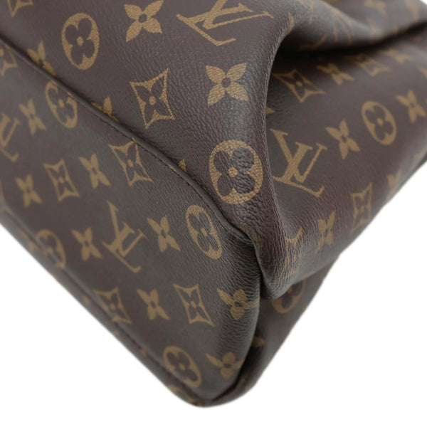 LOUIS VUITTON Rivoli MM NM Monogram Canvas Satchel Bag Brown