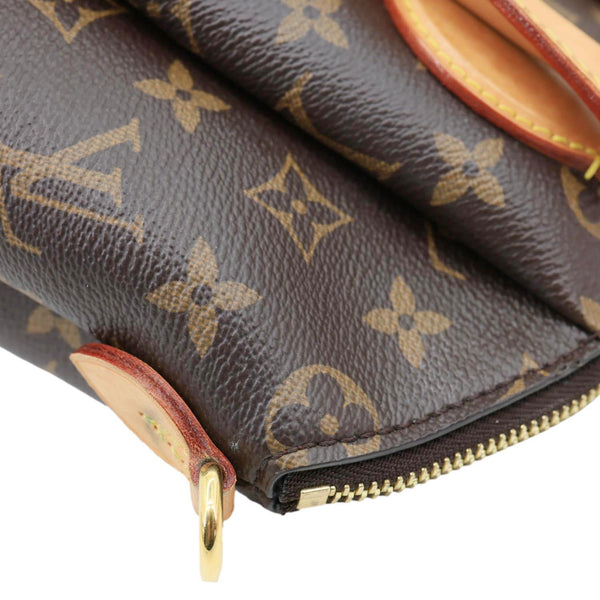 LOUIS VUITTON Rivoli MM NM Monogram Canvas Satchel Bag Brown