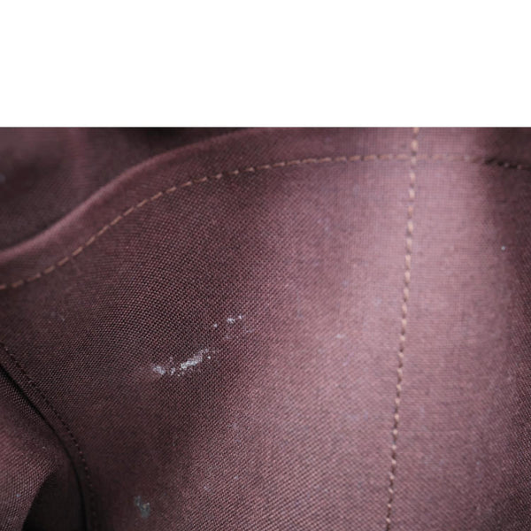 LOUIS VUITTON Rivoli MM NM Monogram Canvas Satchel Bag Brown