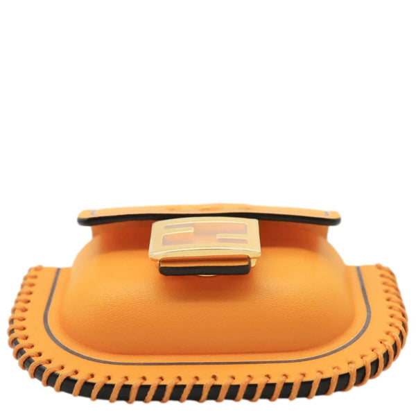 FENDI Baguette Convertible Leather AirPods Pro Case Orange