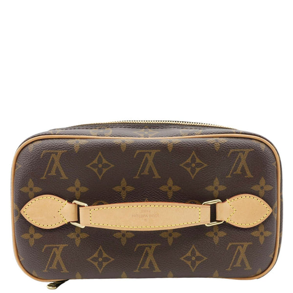 LOUIS VUITTON Nice BB  Monogram Canvas Vanity Case Brown