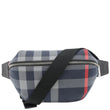 BURBERRY Sonny House Check Canvas Funny Pack Belt Bag Navy Grey