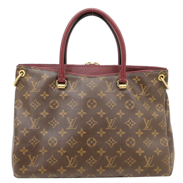 LOUIS VUITTON Pallas Monogram Canvas Tote Bag Raisin