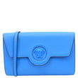 VERSACE La Medusa Tonal Leather Crossbody Bag Blue