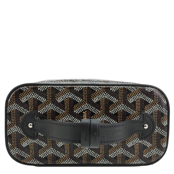 GOYARD Muse Vanity Case Mini Monogram Chevron Canvas Shoulder Bag Black