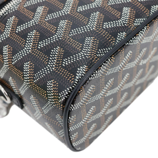 GOYARD Muse Vanity Case Mini Monogram Chevron Canvas Shoulder Bag Black