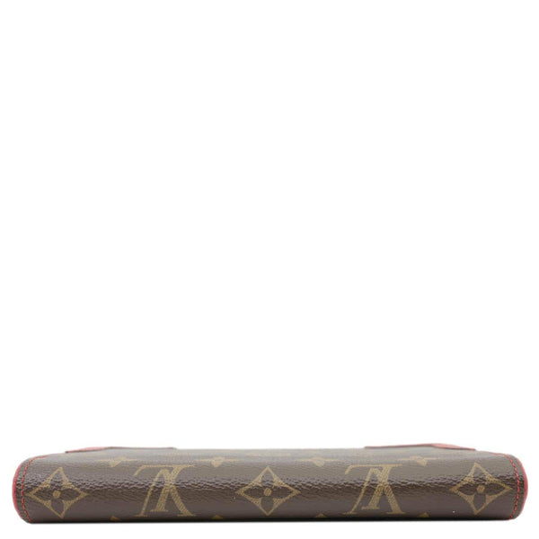 LOUIS VUITTON Retiro Monogram Canvas Zippy Wallet Cerise Red