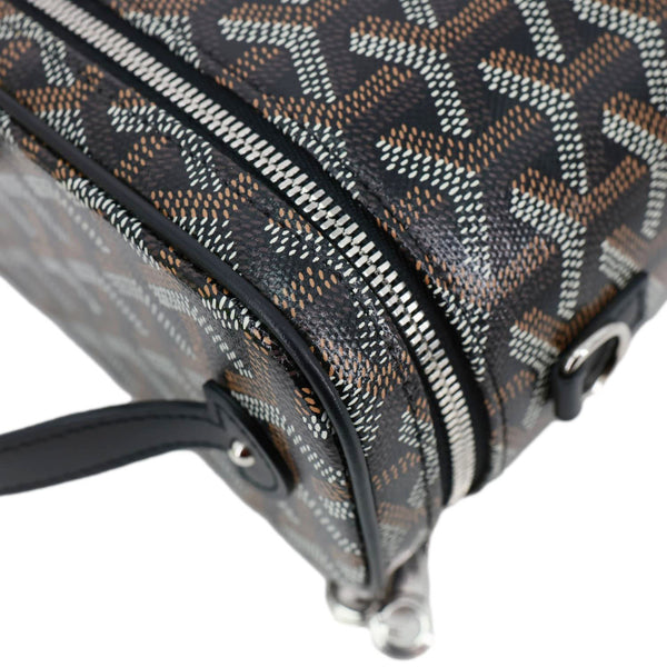 GOYARD Muse Vanity Case Mini Monogram Chevron Canvas Shoulder Bag Black