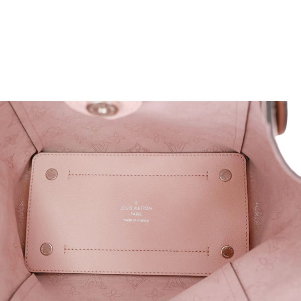 LOUIS VUITTON Hina PM Monogram Mahina Leather Crossbody Bag Magnolia
