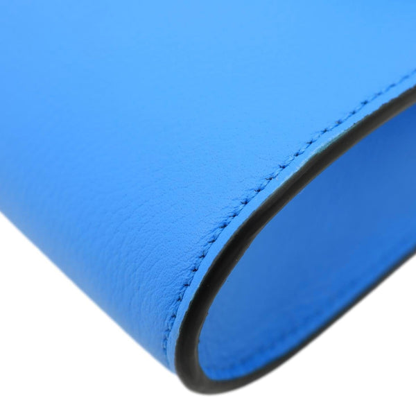 VERSACE La Medusa Tonal Leather Crossbody Bag Blue