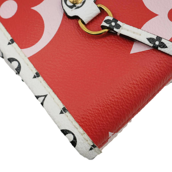 LOUIS VUITTON Neverfull MM Giant Monogram Canvas Tote Bag Red
