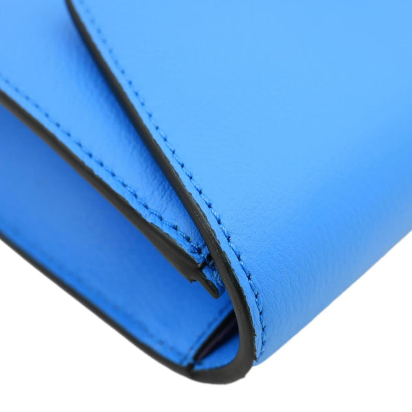 VERSACE La Medusa Tonal Leather Crossbody Bag Blue