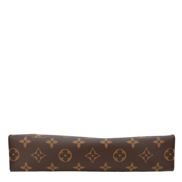 LOUIS VUITTON Toiletry Pochette Set Monogram Canvas Clutch Brown