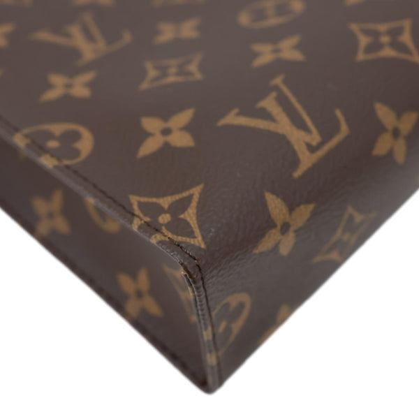 LOUIS VUITTON Toiletry Pochette Set Monogram Canvas Clutch Brown
