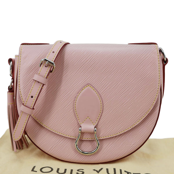 LOUIS VUITTON Saint Cloud Epi Leather Shoulder Bag Rose Ballerine