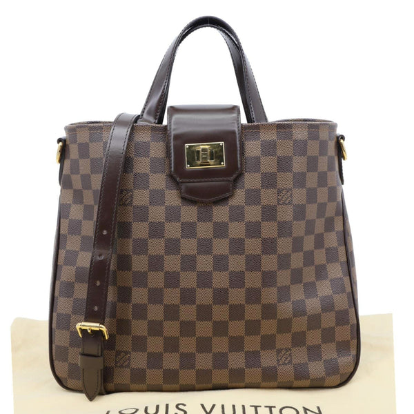 LOUIS VUITTON Cabas Rosebery Damier Ebene Shoulder Bag Brown