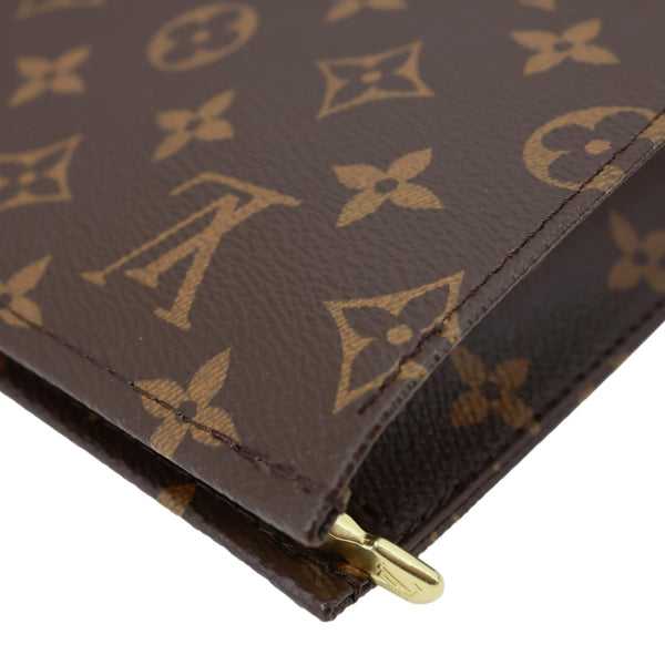 LOUIS VUITTON Toiletry Pochette Set Monogram Canvas Clutch Brown