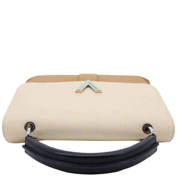 LOUIS VUITTON Very One Handle Leather Shoulder Bag Beige