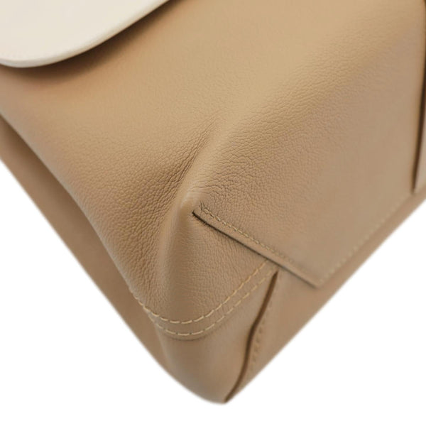 LOUIS VUITTON Very One Handle Leather Shoulder Bag Beige