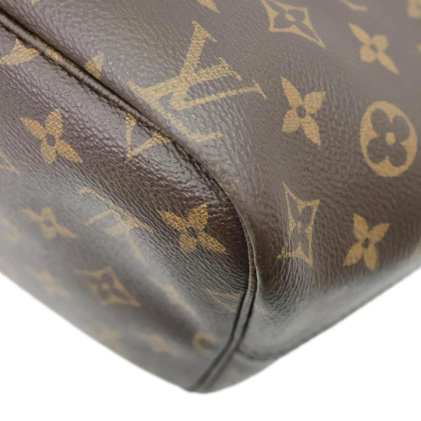 LOUIS VUITTON Neverfull MM World Tour Monogram Canvas Tote Shoulder Bag Brown