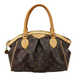 LOUIS VUITTON Tivoli PM Monogram Canvas Satchel Bag Brown