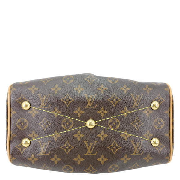 LOUIS VUITTON Tivoli PM Monogram Canvas Satchel Bag Brown