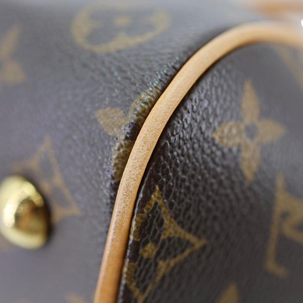 LOUIS VUITTON Tivoli PM Monogram Canvas Satchel Bag Brown