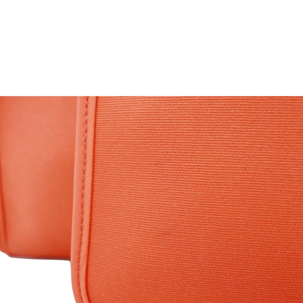 HERMES Herbag Zip 31 PM Vache Hunter Toile Canvas Shoulder Bag Orange