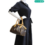 LOUIS VUITTON Tivoli PM Monogram Canvas Satchel Bag Brown