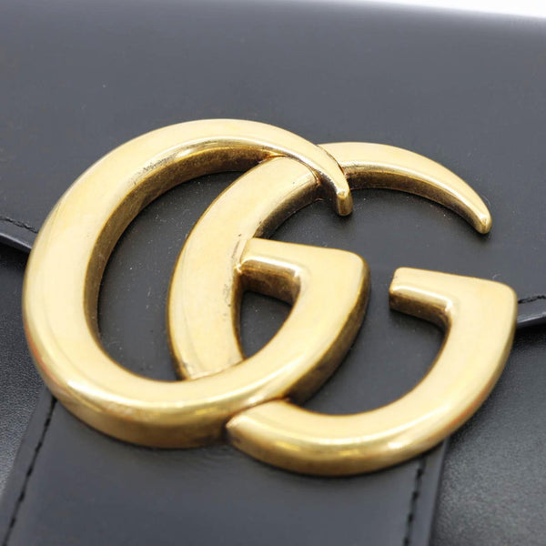 GUCCI Marmont Heart Patchwork Leather Chain Shoulder Bag Red 431777