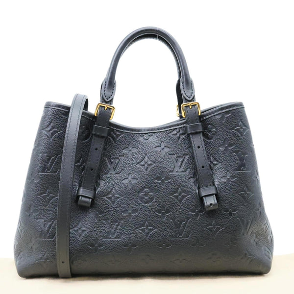 LOUIS VUITTON Babylone PM Monogram Empreinte Leather Tote Bag Black