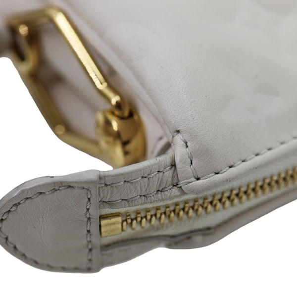 LOUIS VUITTON Coussin PM Monogram Embossed Leather Shoulder Bag White