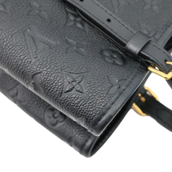 LOUIS VUITTON Babylone PM Monogram Empreinte Leather Tote Bag Black