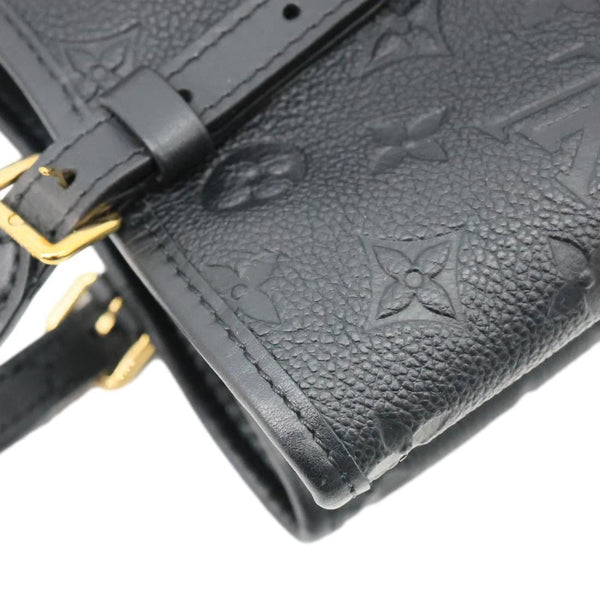LOUIS VUITTON Babylone PM Monogram Empreinte Leather Tote Bag Black