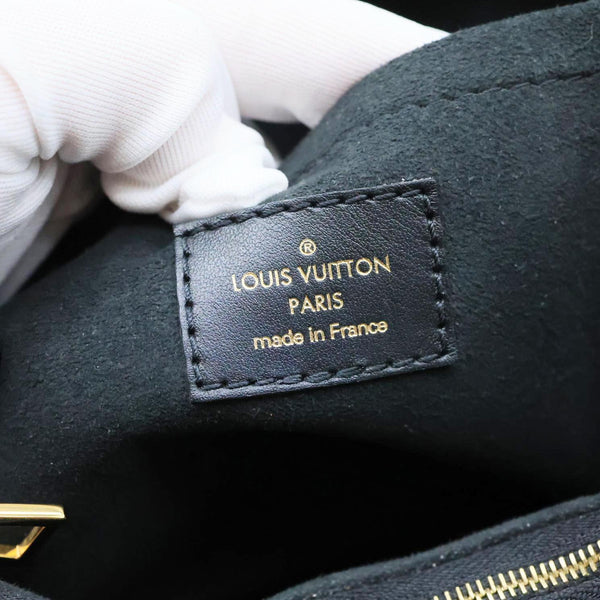 LOUIS VUITTON Babylone PM Monogram Empreinte Leather Tote Bag Black