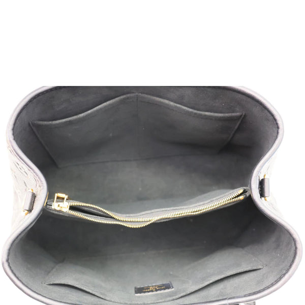 LOUIS VUITTON Babylone PM Monogram Empreinte Leather Tote Bag Black