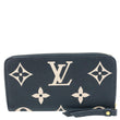 LOUIS VUITTON Monogram Empreinte Leather Zippy Wallet Bicolor