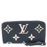 LOUIS VUITTON Monogram Empreinte Leather Zippy Wallet Bicolor