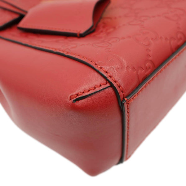 GUCCI Padlock GG Leather Backpack Red 498194