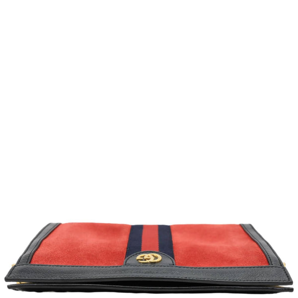 GUCCI Ophidia Small Suede Chain Shoulder Bag Red 503877