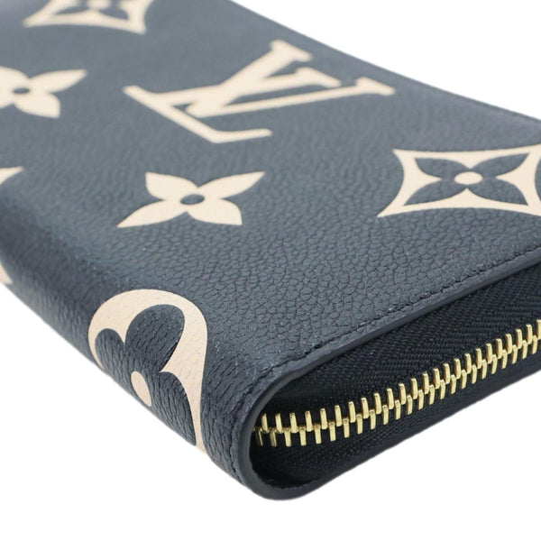 LOUIS VUITTON Monogram Empreinte Leather Zippy Wallet Bicolor
