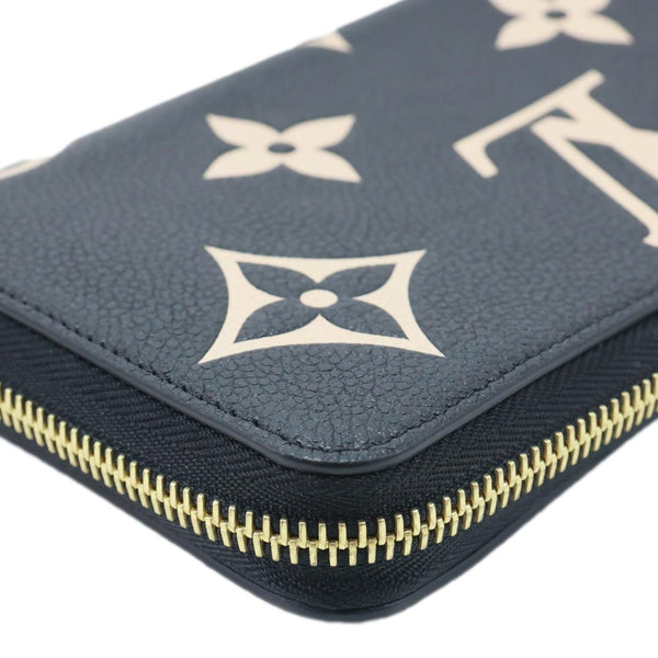 LOUIS VUITTON Monogram Empreinte Leather Zippy Wallet Bicolor
