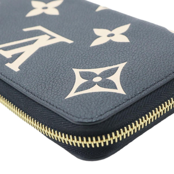 LOUIS VUITTON Monogram Empreinte Leather Zippy Wallet Bicolor