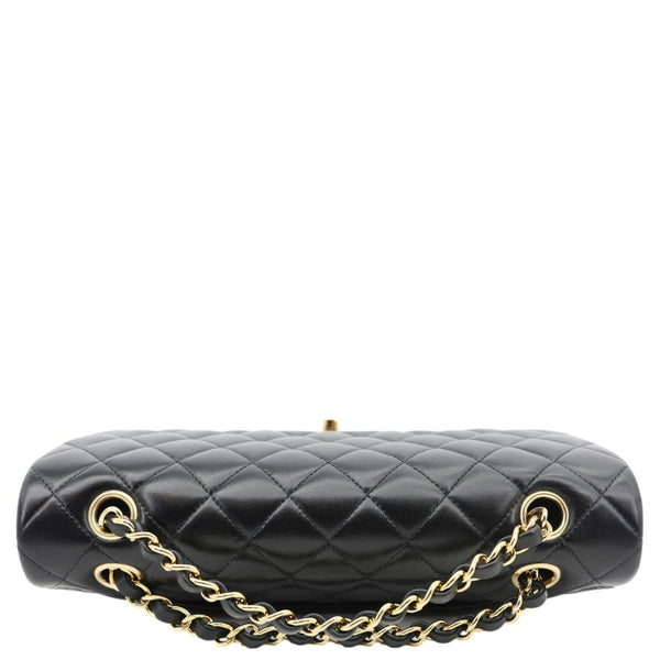 CHANEL Classic Double Flap Medium Quilted Leather Shoulder Bag Black